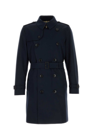 Dark blue gabardine Heritage Kensington trench coat Blue BURBERRY (8117230)