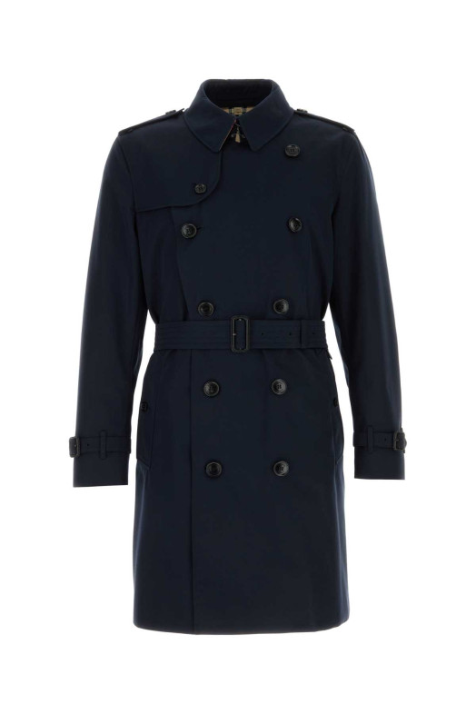 Dark blue gabardine Heritage Kensington trench coat Blue BURBERRY (8117230)