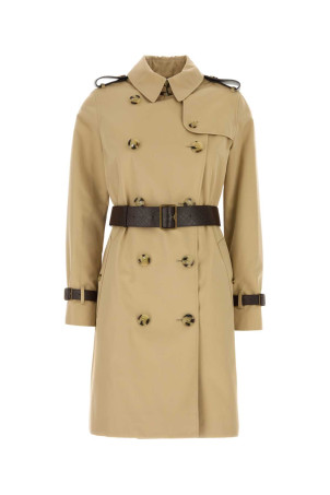 Beige twill trench coat Beige BURBERRY (8129500)