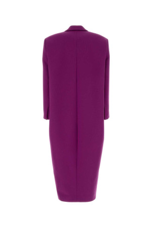 Purple gabardine coat BALENCIAGA (872227TUT15)