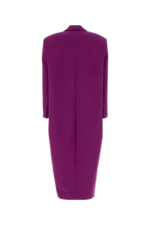 Purple gabardine coat BALENCIAGA (872227TUT15)