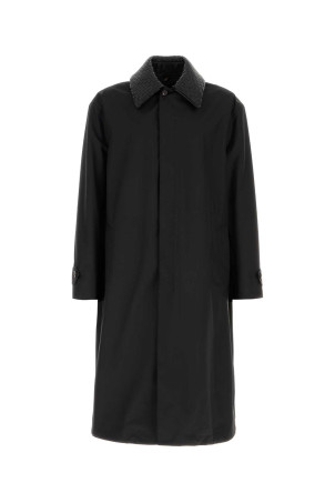 Black tech wool overcoat Black BOTTEGA VENETA (875181V6NL0)
