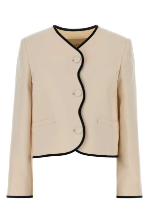 Cream wool blend jacket VALENTINO GARAVANI (9B3CE5X71CF)