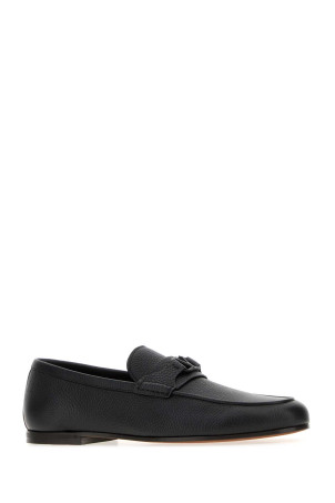 Black leather VLogo Signature loafers Black VALENTINO GARAVANI (9Y2S0O03AKL)