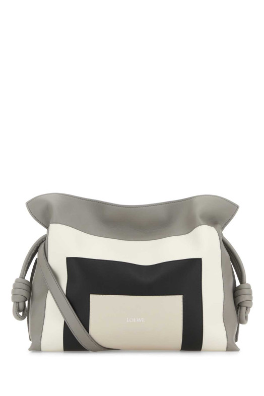 Multicolor nappa leather LOEWE x Josef and Anni Albers medium Flamenco clutch LOEWE (A411FC1XDD)