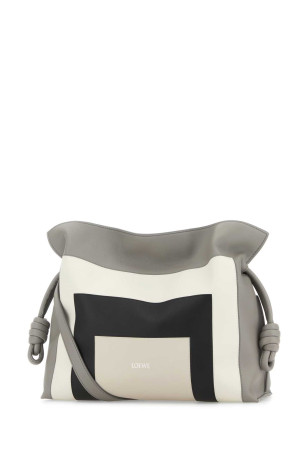 Multicolor nappa leather LOEWE x Josef and Anni Albers medium Flamenco clutch LOEWE (A411FC1XDD)