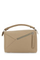 Cappuccino leather medium Puzzle Edge handbag Beige LOEWE (A510P49X26)