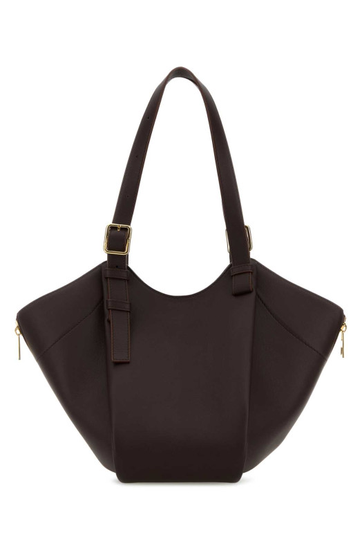 Chocolate leather Hammock Flip handbag LOEWE (A538HHBX07)