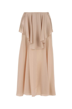 Pastel pink satin skirt CHLOE (CH26SJU02008)