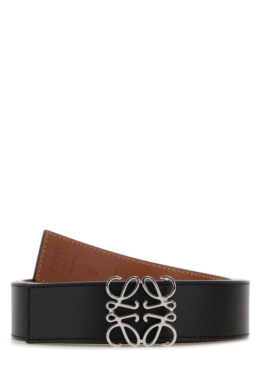 Black leather reversible Anagram belt LOEWE (E821Z20X02)