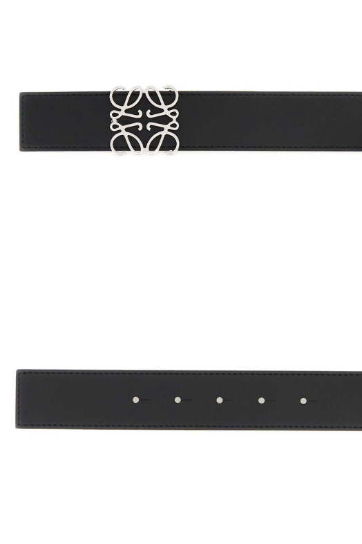Black leather reversible Anagram belt LOEWE (E821Z20X02)