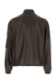Chocolate nappa leather bomber jacket FENDI (FPJ156AVZZ)