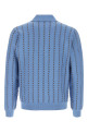 Cerulean blue cotton polo shirt FENDI (FZC171AWZ1)