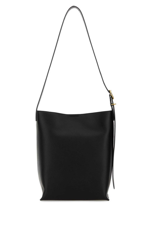 Black leather Cannolo shoulder bag JIL SANDER (J08ZH0084P8931)