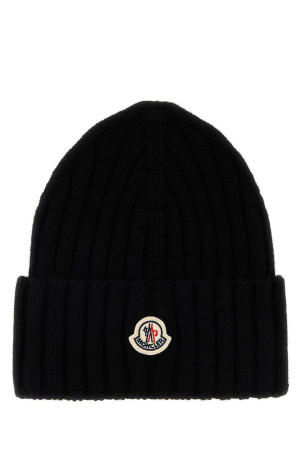 Чорна вовняна шапка-біні MONCLER (L20933B00036A9327)