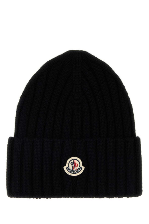 Чорна вовняна шапка-біні MONCLER (L20933B00036A9327)