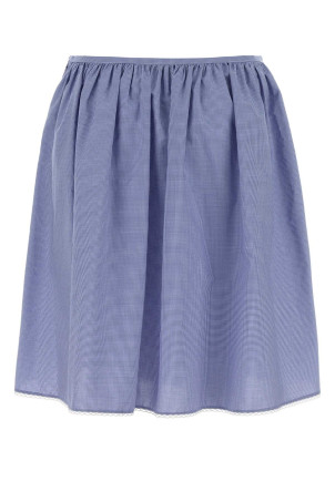 Embroidered cotton skirt MIU MIU (MG2425SOOO187G)
