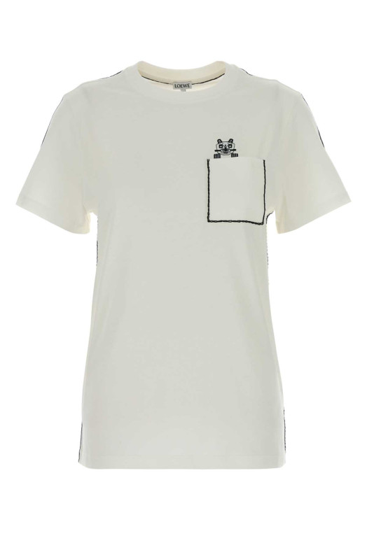 White cotton t-shirt White LOEWE (S359AJ2X03)