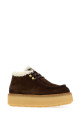 Dark brown suede loafers PRADA (1E630OFZD50JFT)