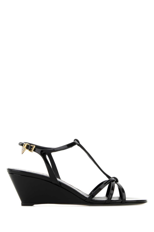 Чорні шкіряні сандалі Black PRADA (1X383OF055069)