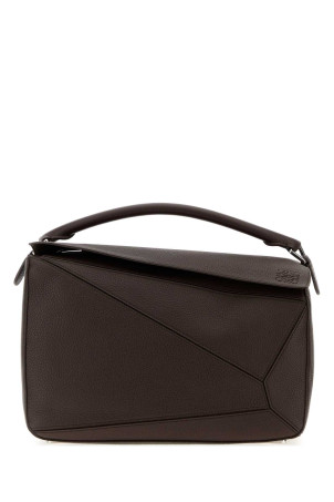 Dark brown leather large Puzzle handbag Bordeaux LOEWE (B510PNLX17)
