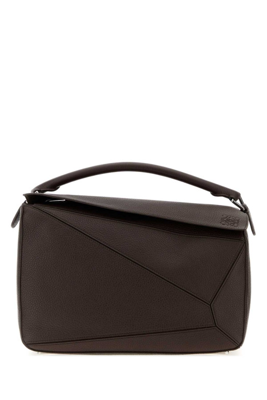 Dark brown leather large Puzzle handbag Bordeaux LOEWE (B510PNLX17)