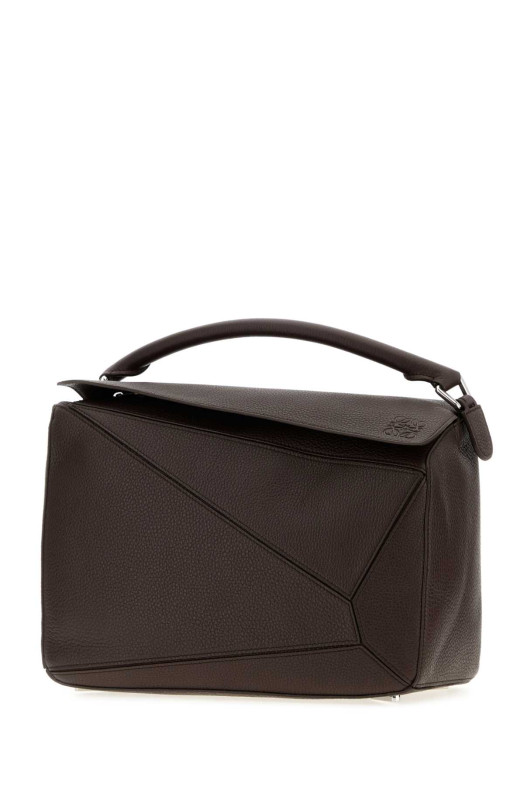 Dark brown leather large Puzzle handbag Bordeaux LOEWE (B510PNLX17)