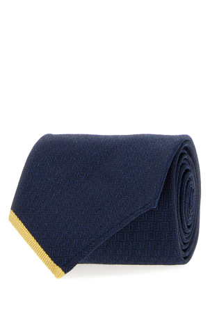 Navy blue silk tie FENDI (FXC060B1WF)
