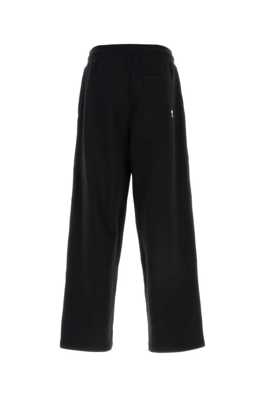 Black cotton joggers AMI (HTR856730)