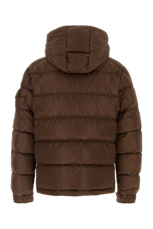 Шоколадно-коричнева нейлонова пухова куртка Maya від MONCLER (L20911A53600539ZD)