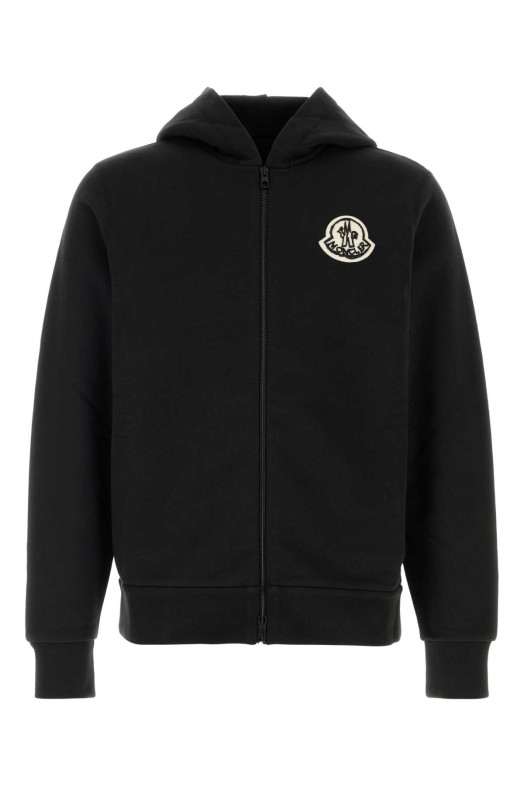 Black cotton sweatshirt Black MONCLER (L20918G00027899V4)