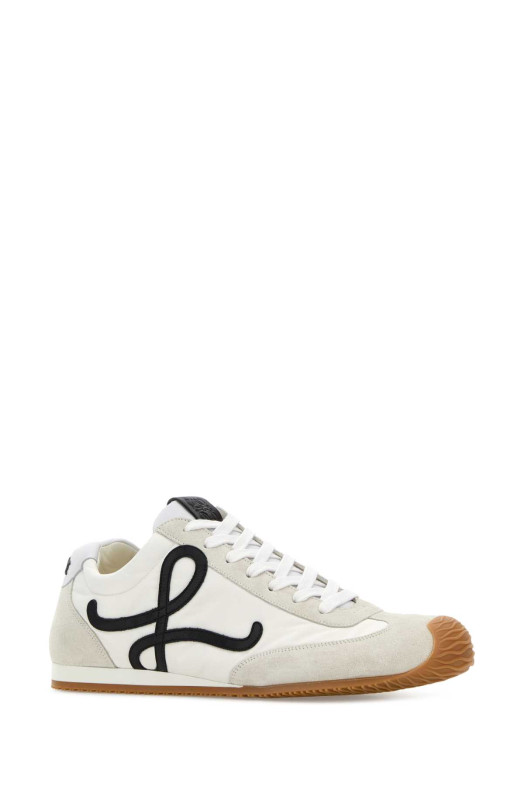 Multicolor canvas and suede Ballet Runner 2.0 sneakers White/Black LOEWE (MBR2282X09)