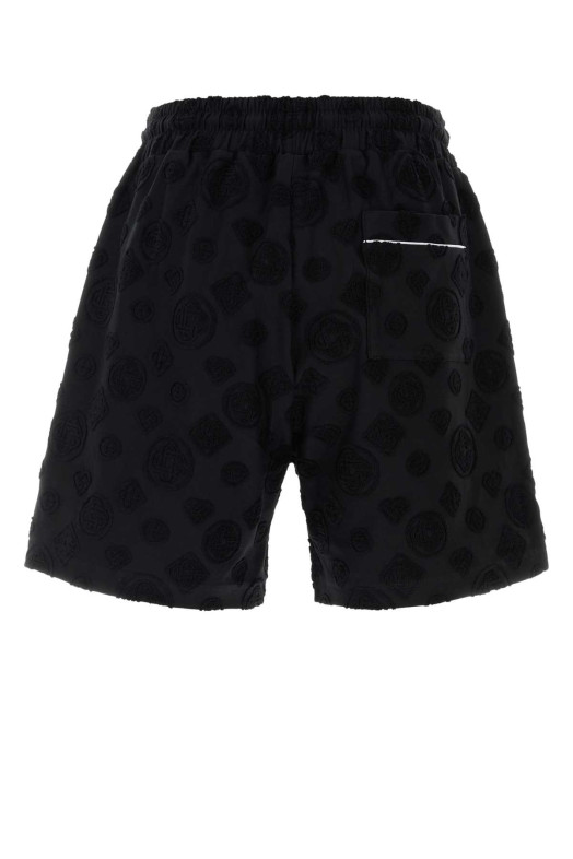 Black cotton blend bermuda shorts Black CASABLANCA (MSP26JTR27102)