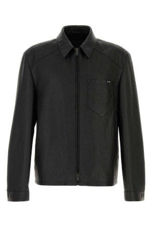 Black leather jacket Black PRADA (UPW615SOOO19WC)
