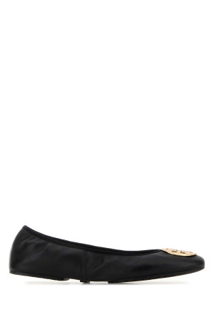 Чорні шкіряні балетки Black TORY BURCH (177201)