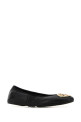 Black leather ballerinas Black TORY BURCH (177201)