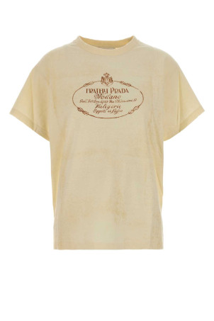 Crema cotton t-shirt PRADA (39698SOOO6337)