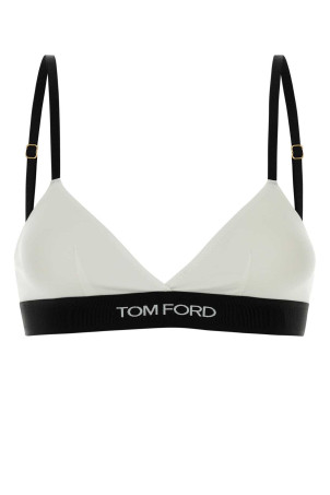 Білий бюстгальтер із еластичного модалу TOM FORD (BRJ009JEX011)