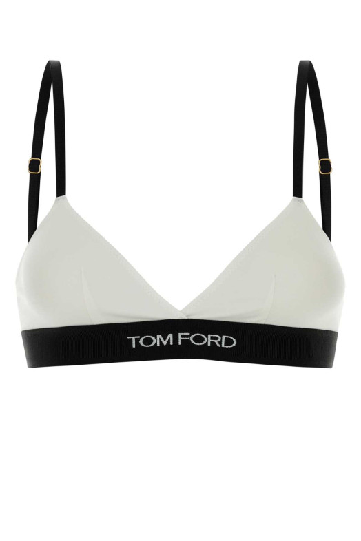 White stretch modal bra TOM FORD (BRJ009JEX011)