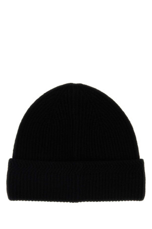 Чорна шапка-біні з вовняної суміші, чорна MONCLER (L20913B00007M4281)