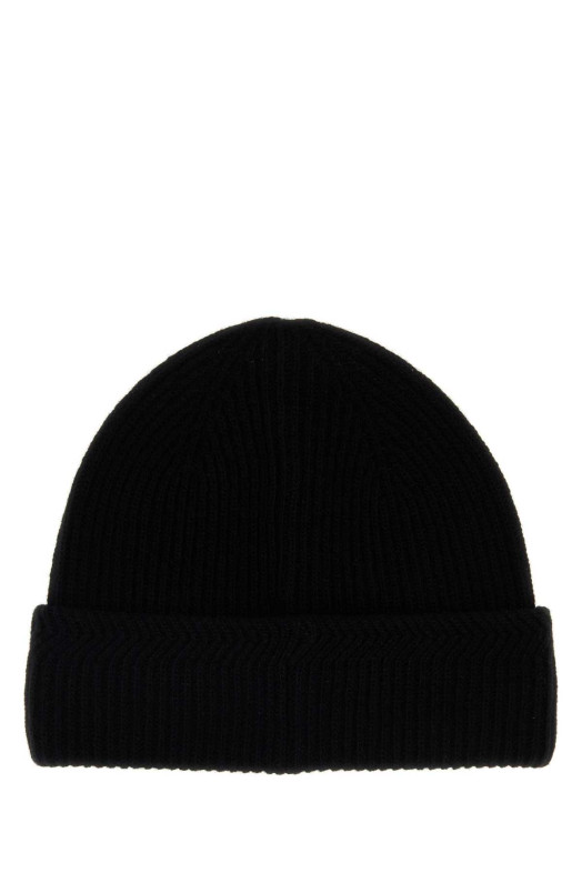 Black wool blend beanie hat Black MONCLER (L20913B00007M4281)