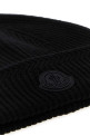 Black wool blend beanie hat Black MONCLER (L20913B00007M4281)
