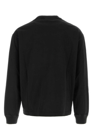 Black cotton sweatshirt Black PRADA (UJL47DSOOO6281)