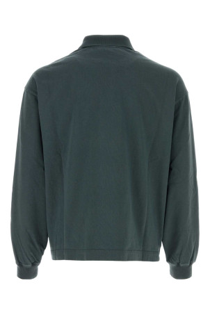 Petrol blue cotton polo shirt PRADA (UJL48DSOOO6281)