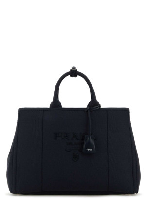 Navy blue canvas shopping bag PRADA (2VG1312CYA)