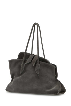 Grey suede medium La Passeggiata shoulder bag THE ATTICO (251WAH00054LBT108AA)