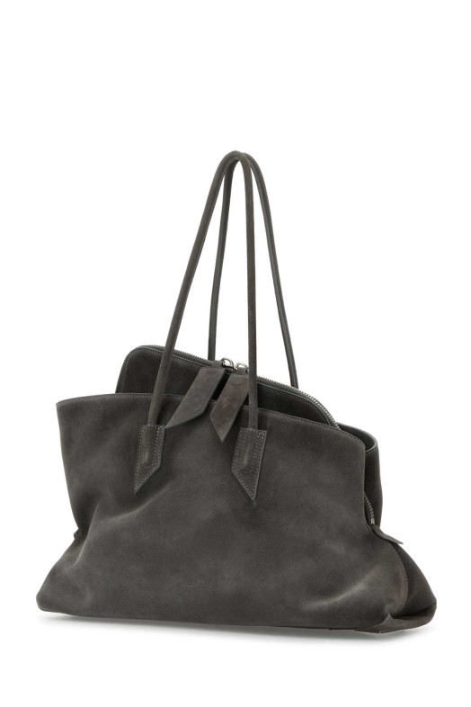 Grey suede medium La Passeggiata shoulder bag THE ATTICO (251WAH00054LBT108AA)