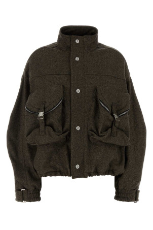 Embroidered wool blend bomber jacket THE ATTICO (261WCB00121WWP001AA)