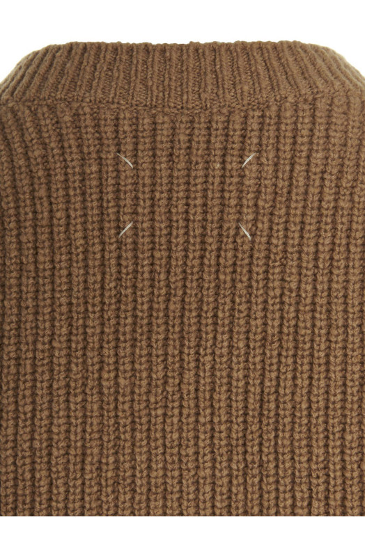 Жилет з V-подібним вирізом Бежевий MAISON MARGIELA (S50FB0097S18207124)