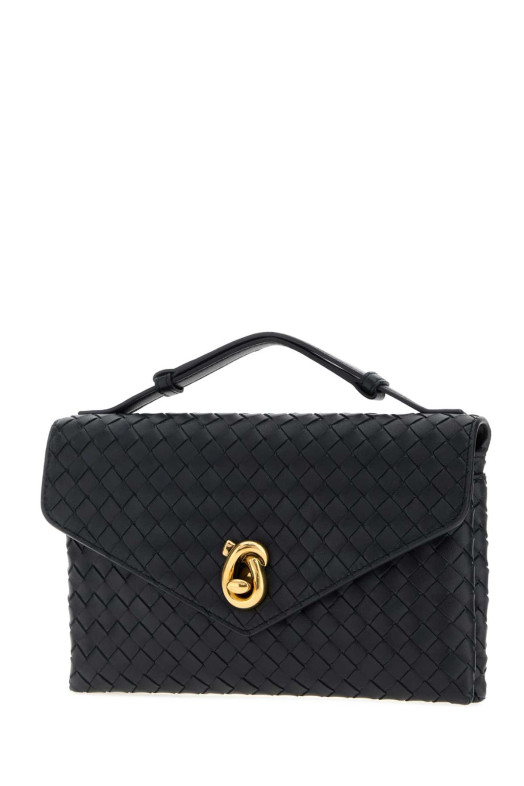 Midnight blue leather Knot Lock handbag BOTTEGA VENETA (817191V08Z0)